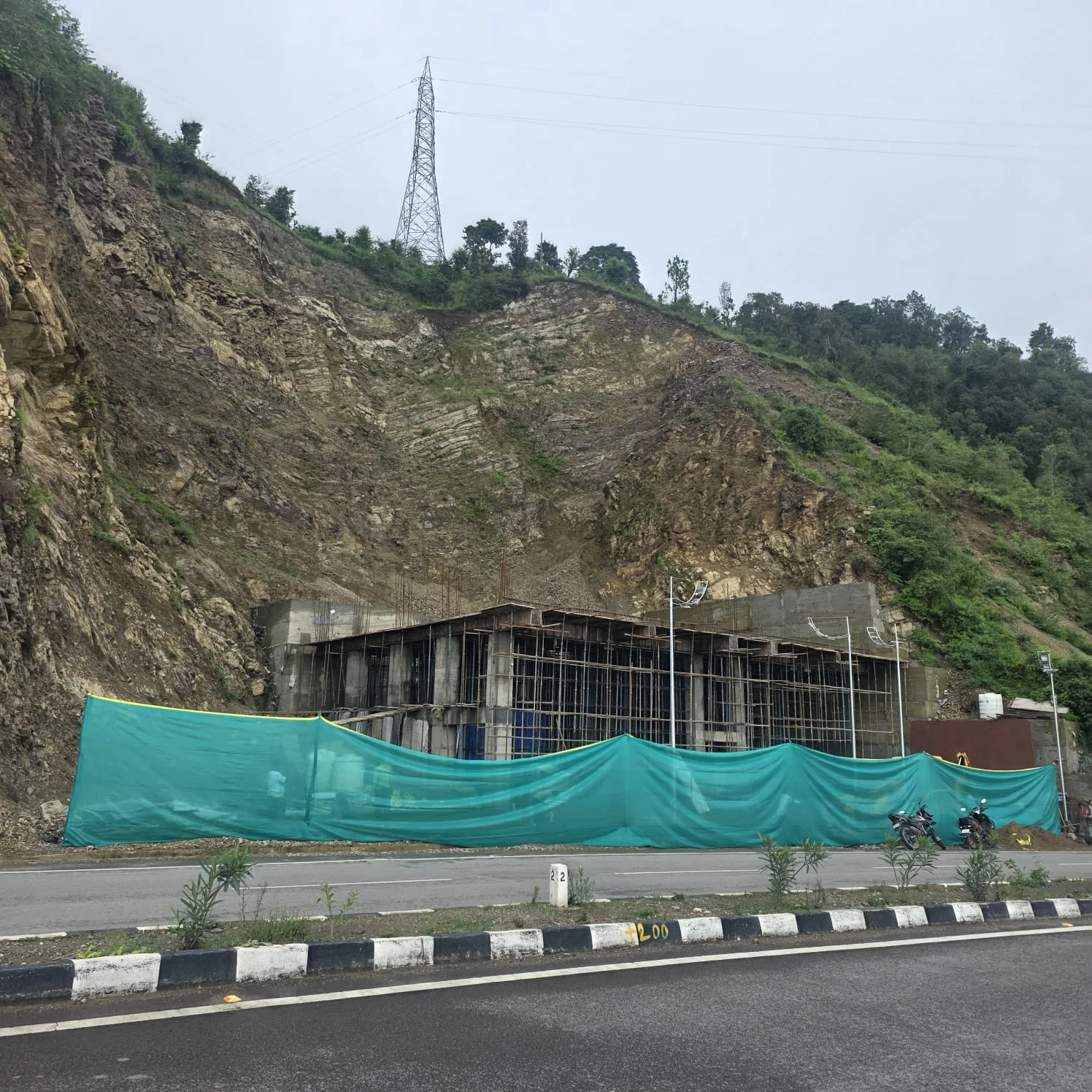 Akshar Fuels hillside site